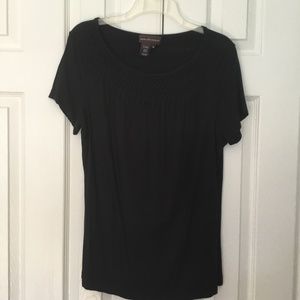 SS Dana Buchman blouse, black